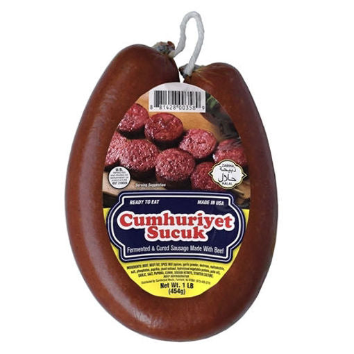 Cumhuriyet Dried Beef Sausage (Sucuk) 1Lb