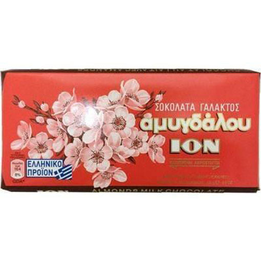 Ion Greek Milk Chocolate Bars W/Almonds 100G