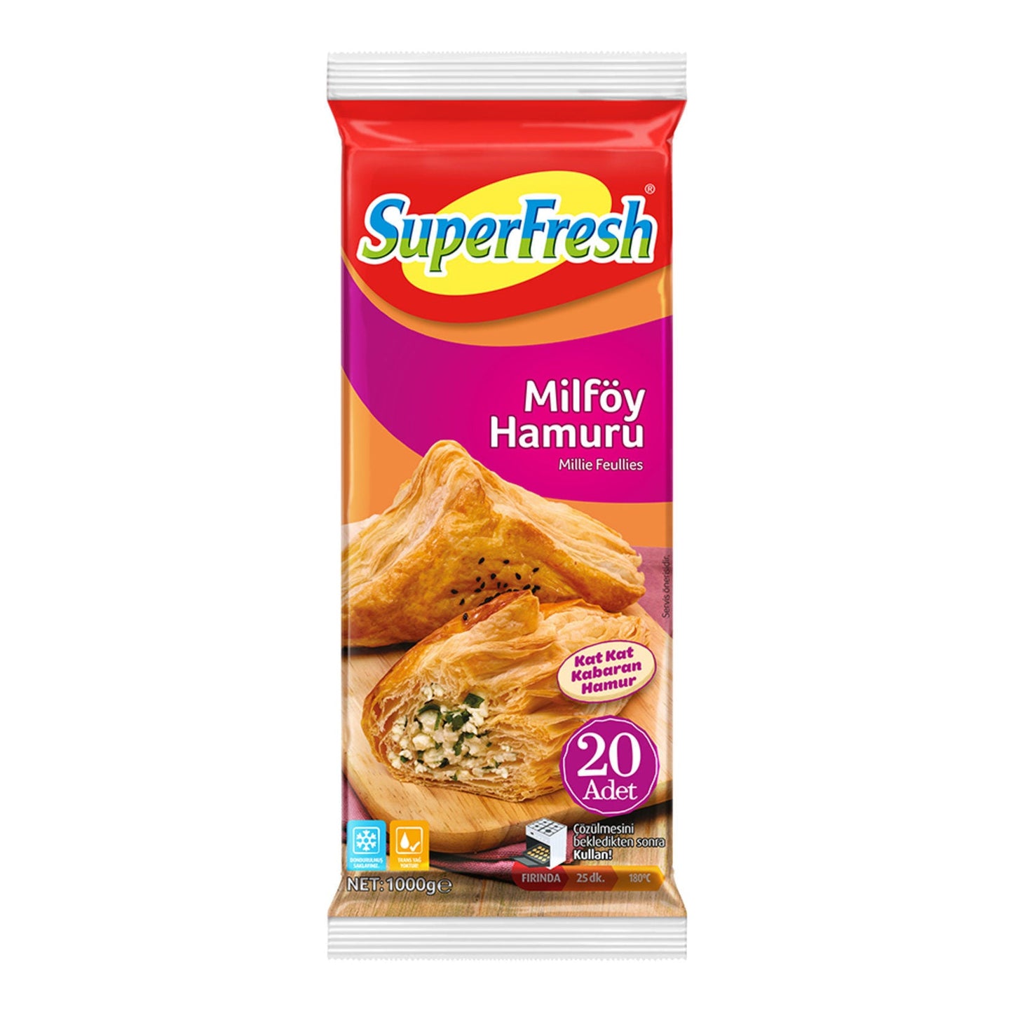 Superfresh Milfoy Hamuru (Puff Pastry) 1Kg