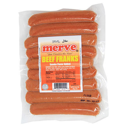 Merve Halal Beef Franks (Sosis) 450G