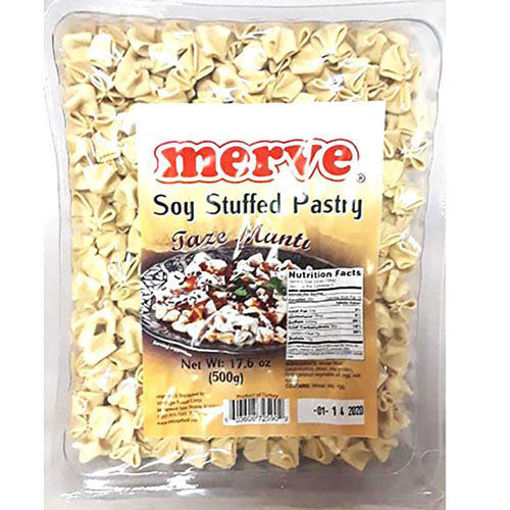 Merve Dry Manti (Turkish Ravioli Soy Stuffed Pastry) 500G