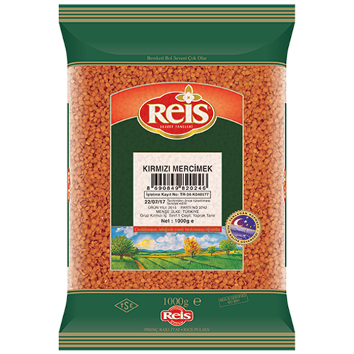 Reis Kirmizi Mercimek (Red Split Lentils) 1Kg
