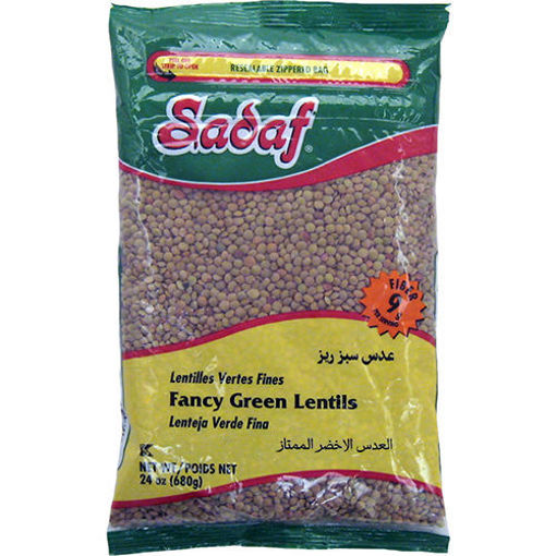 Sadaf Fancy Green Lentils 680G