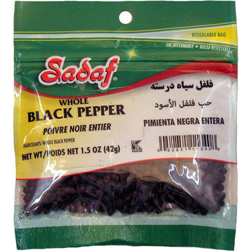 Sadaf Whole Black Pepper 42G