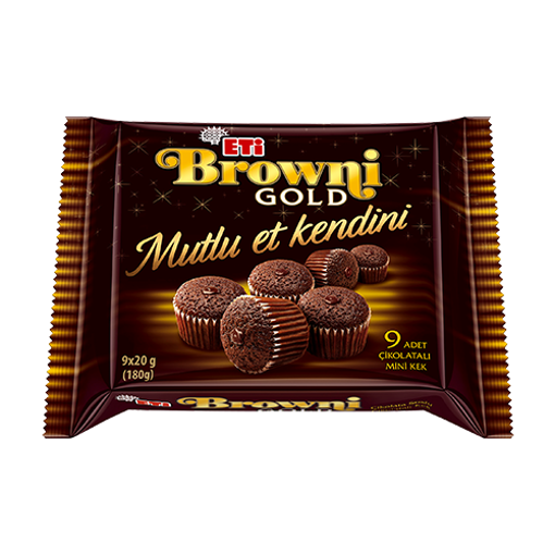 Eti Adicto/Browni Gold 9 Pieces Mini Chocolate Cake 200G