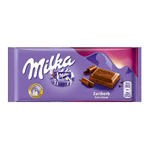 Milka Bittersweet Dark Chocolate Bar 100G