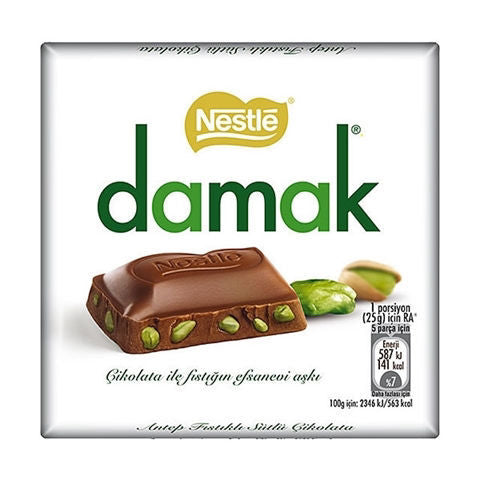 Nestle Damak Chocolate W/Fresh Pistachio 80G