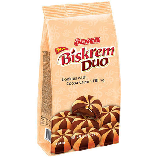Ulker Biskrem Duo W/Cocoa Cream 150G