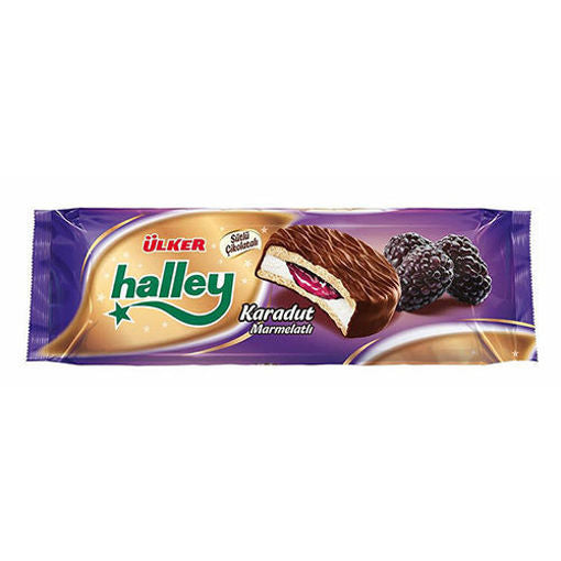 Ulker Halley Biscuit W/Black Mulberry 10Pc 235G