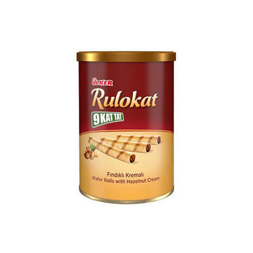 Ulker Rulokat - Chocolate & Hazelnut Filling Rolled Wafer 170G
