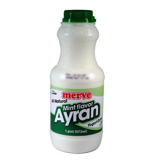 Merve Ayran Yogurt Drink W/Mint 473Ml