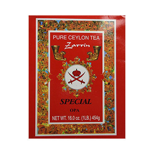 Zarrin Pure Ceylon Tea ''Special Opa'' Red Box 454G