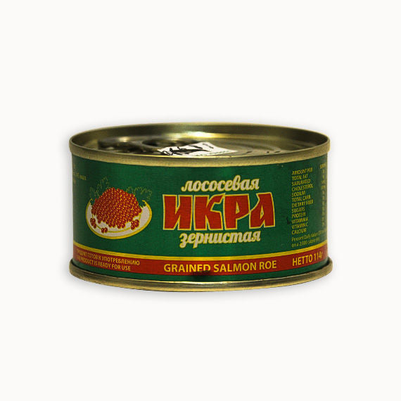 Ikra Grained Salmon Roe In Green Can 131G