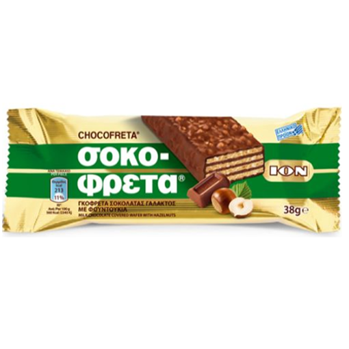 Ion Chocofreta W/Hazelnut 38G