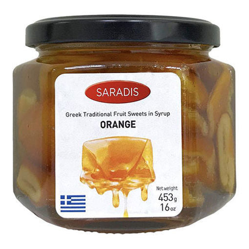 Saradis Orange Peels In Sweet Syrup 454G