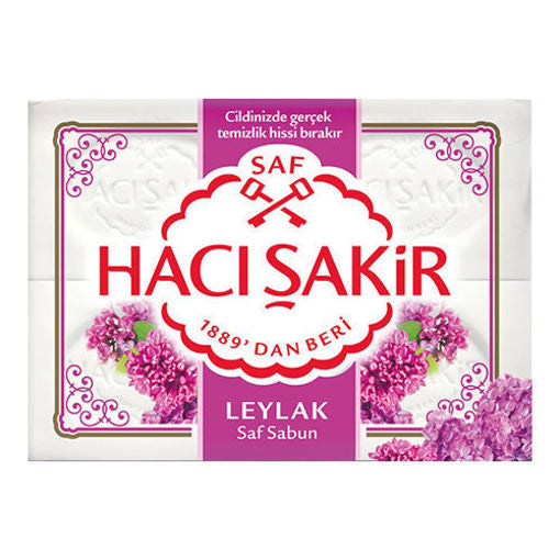 Haci Sakir Traditional Bath Soap W/Lilac 4Pk 600G