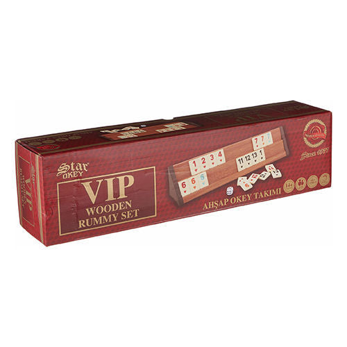 Star Vip Okey Takimi (Wooden Rummy Set)