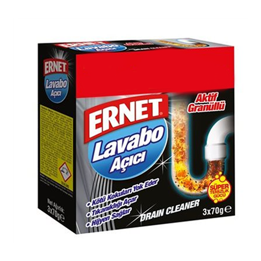 Ernet Sink Opener (Lavabo Ac) 3Pc X 70G