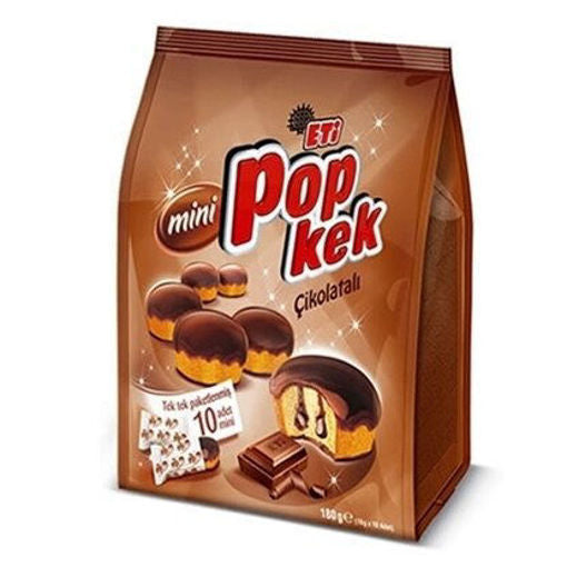 Eti Pop Kek Chocolate Mini Cakes (8 Individual Mini Packs) 144G