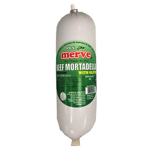 Merve Mortadella W/Olives 454G