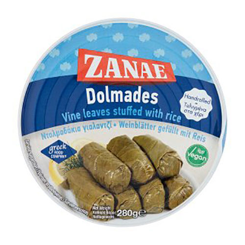 Zanae 'Dolmades' Vine Leaves Stuffed W/Rice 280G