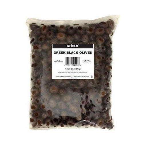 Krinos Greek Black Olives 5Lb
