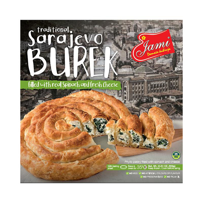 Jami Sarajevo Burek W/Spinach & Cheese 950G
