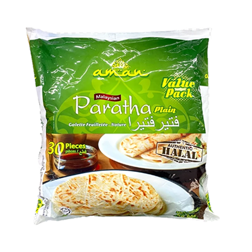 Aman Malaysian Paratha Plain 2000G (30 Pcs.)