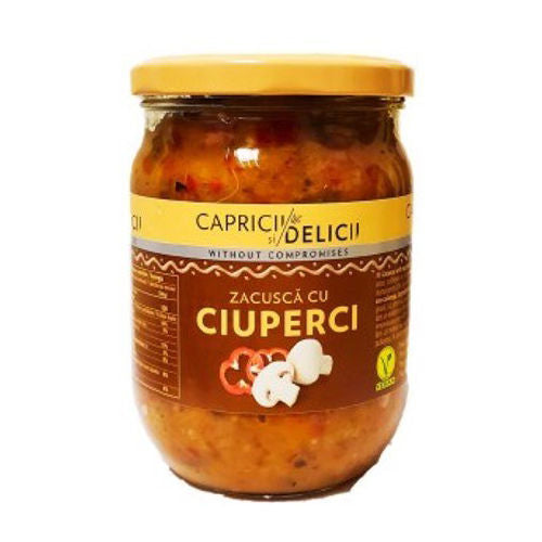 Capricii Si Delici Zacusca Cu Ciuperci 500G