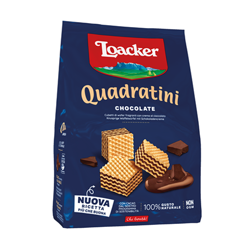 Loacker Quadratini Wafer W/Chocolate 250G