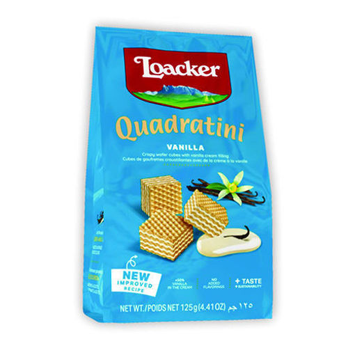 Loacker Quadratini Wafer W/Vanilla 250G