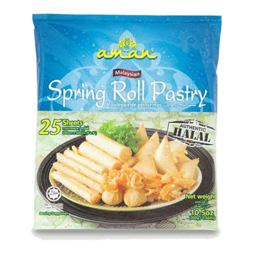 Aman Malaysian Spring Roll Pastry 300G (25 Sheets)