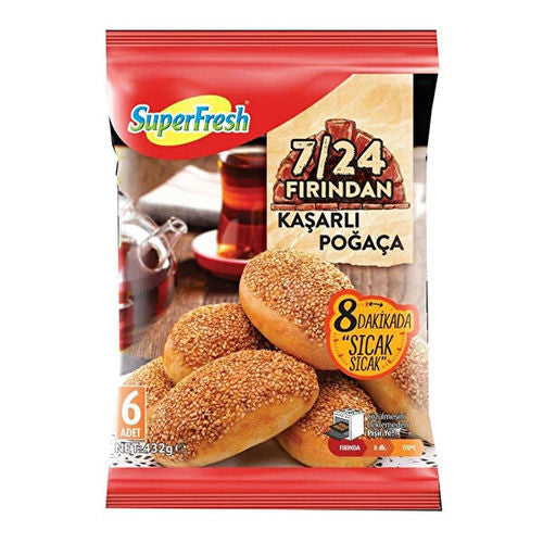 Superfresh Pogaca W/Kaskhaval Cheese 6 Pc 432G