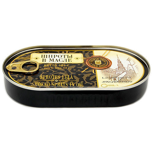 Old Riga Smoked Big Sprats In Oil 190G
