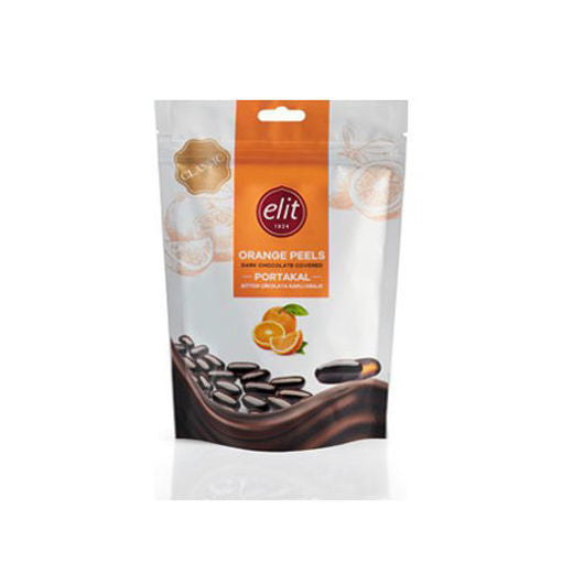 Elit Dark Chocolate Covered Orange Peels 125G