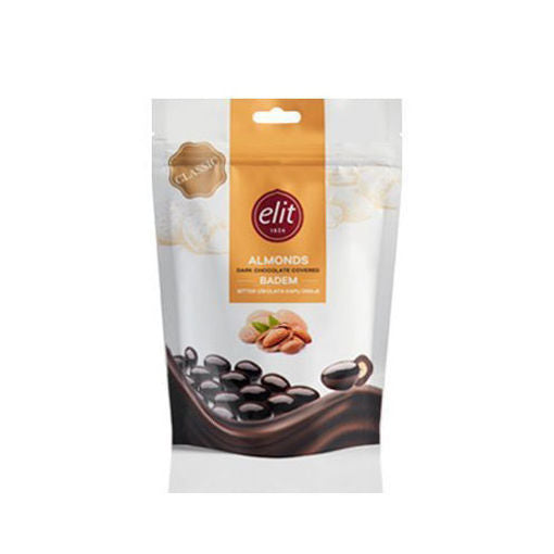 Elit Dark Chocolate Covered Almonds 125G