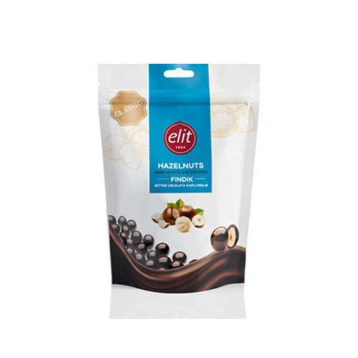 Elit Dark Chocolate Covered Hazelnuts 125G