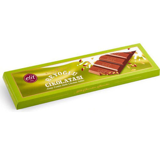 Elit Beyoglu Milk Chocolate W/Pistachio 300G