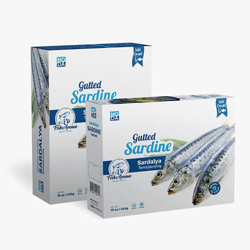 Moda Gutted Sardines (Temizlenmis Sardalya) 454G [Next Day Shipping Only]