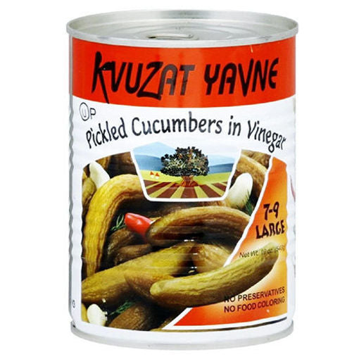 Kvuzat Yavne Pickled Cucumbers In Vinegar (7-9 Large) 540G