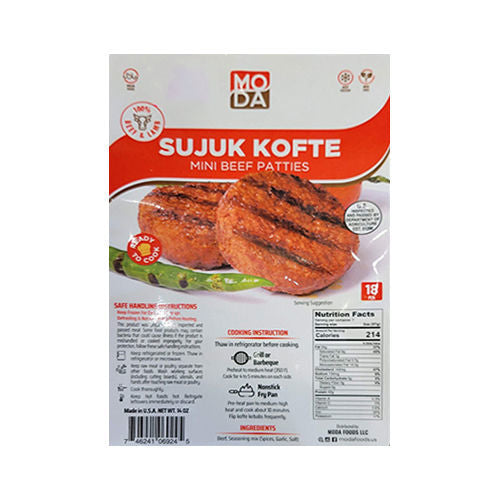 Moda Sujuk Kofte (Mini Beef Patties) 396G
