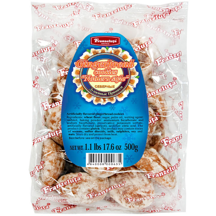 Franzeluta Gingerbread Cookies W/Poppy Seeds 500G