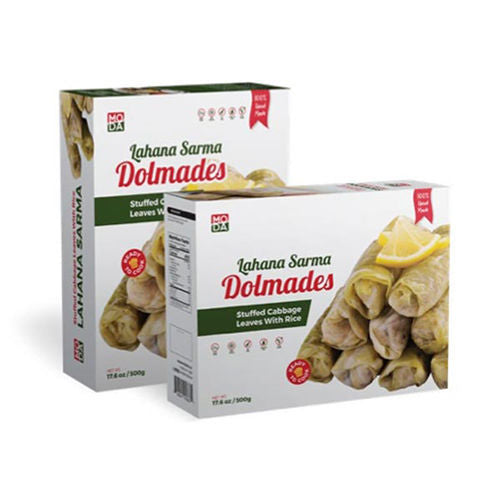 Moda Frozen Stuffed Cabbage Leaves W/Rice (Lahana Sarma & Dolmades) 1000G