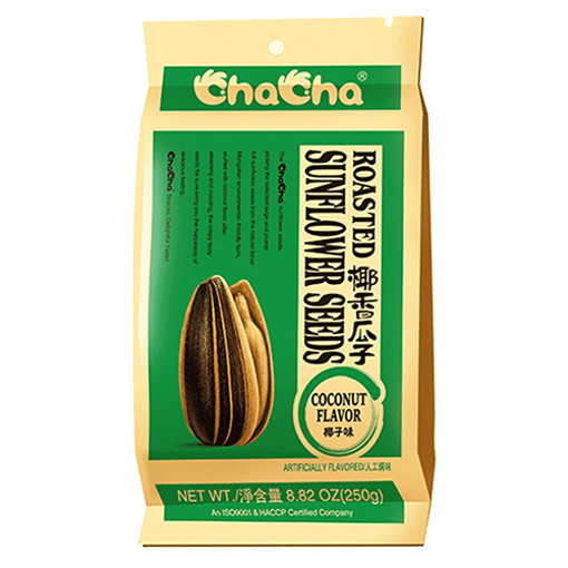 Cha Cha Roasted Sunflower Seeds W/Coconut Flavor 250G