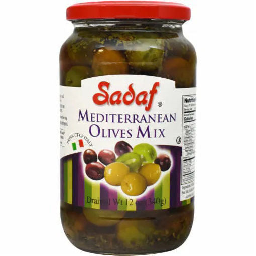 Sadaf Mediterranean Olives Mix 340G