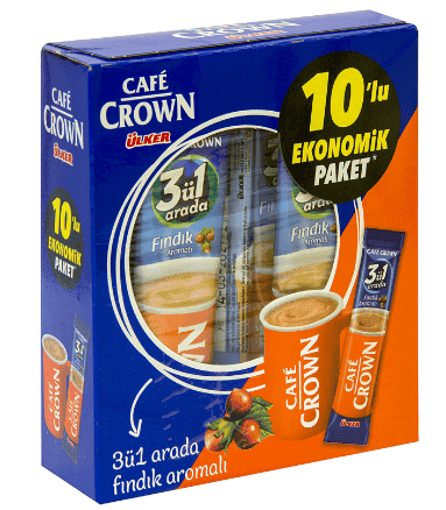 Ulker Cafe Crown Coffee 2In1 Box  Flavor 10Pc