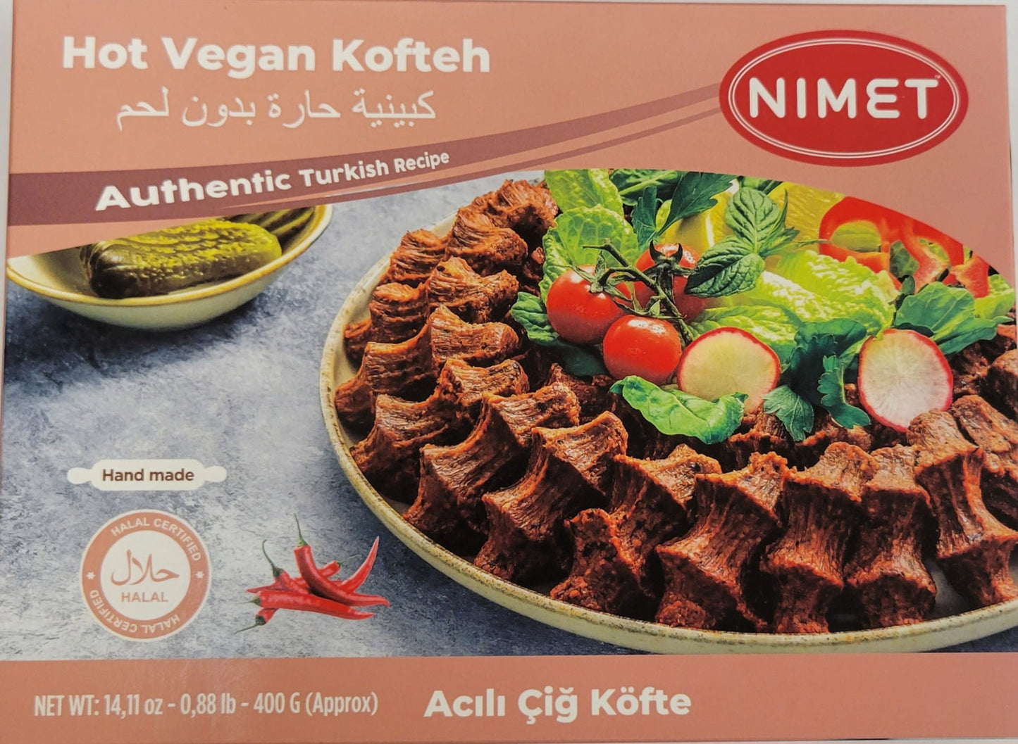 Nimet Vegan Kofteh Hot (Cigkofte) 400G  (Turkish Cigkofte)