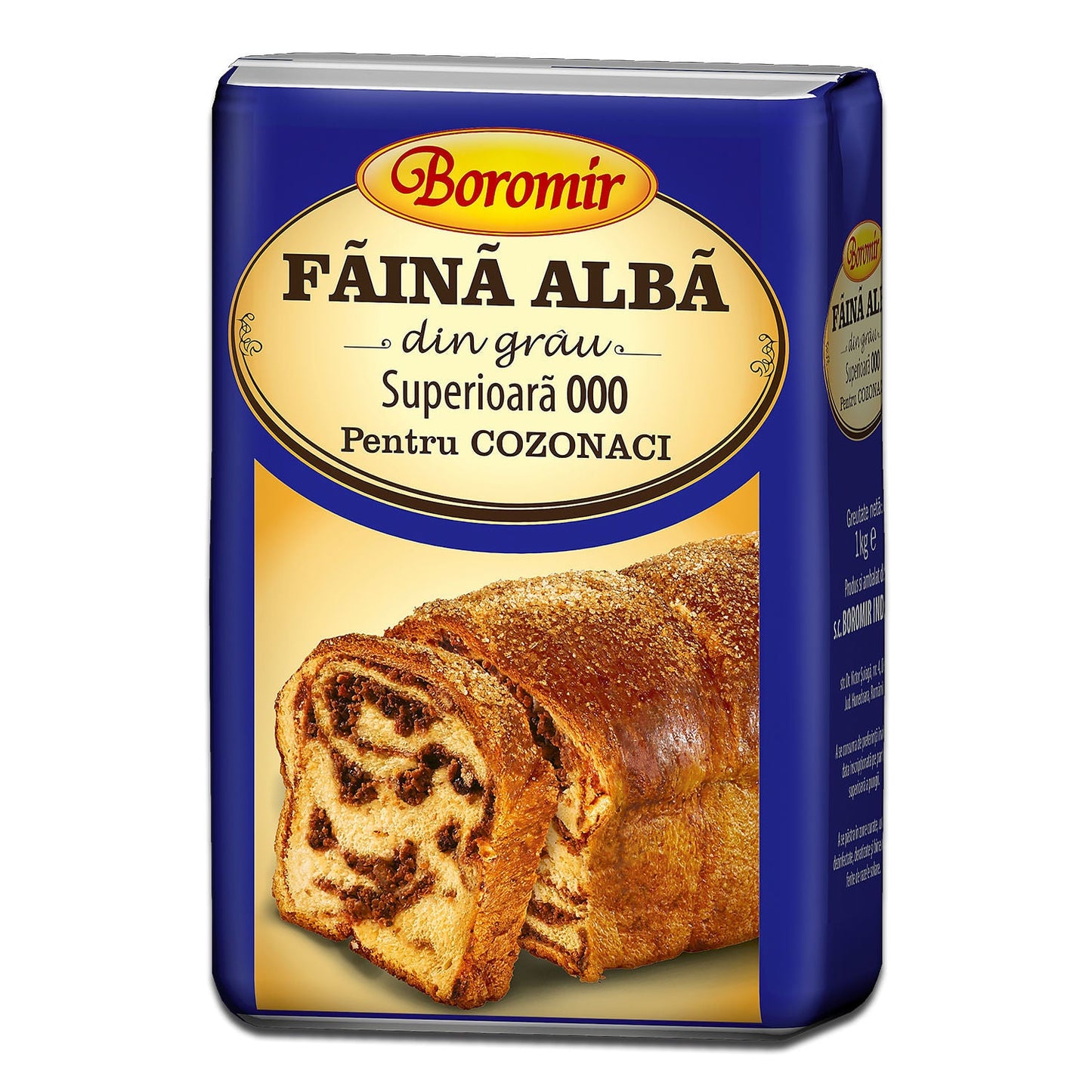 Boromir Faina Alba Pentru Cozonaci 1000G (Superior White Wheat Flour For Muffins)