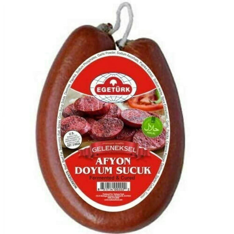 Egeturk Dried Beef Sausage ( Afyon Doyum) 1Lb