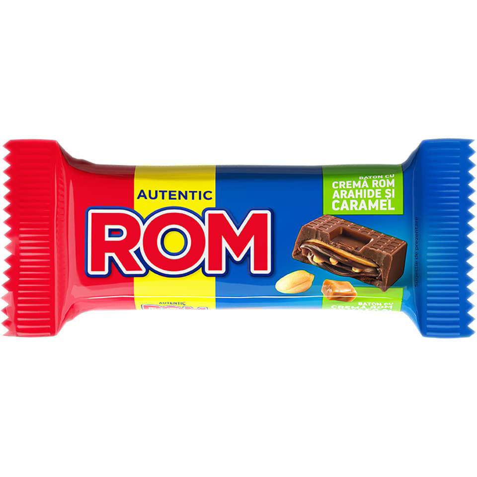 Kandia Rom Rum Chocolate Bar With Peanuts And Caramel 30G